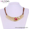 necklace-00639 xuping 2018 nuevo diseño de lujo collar de mujer con cristal y perla